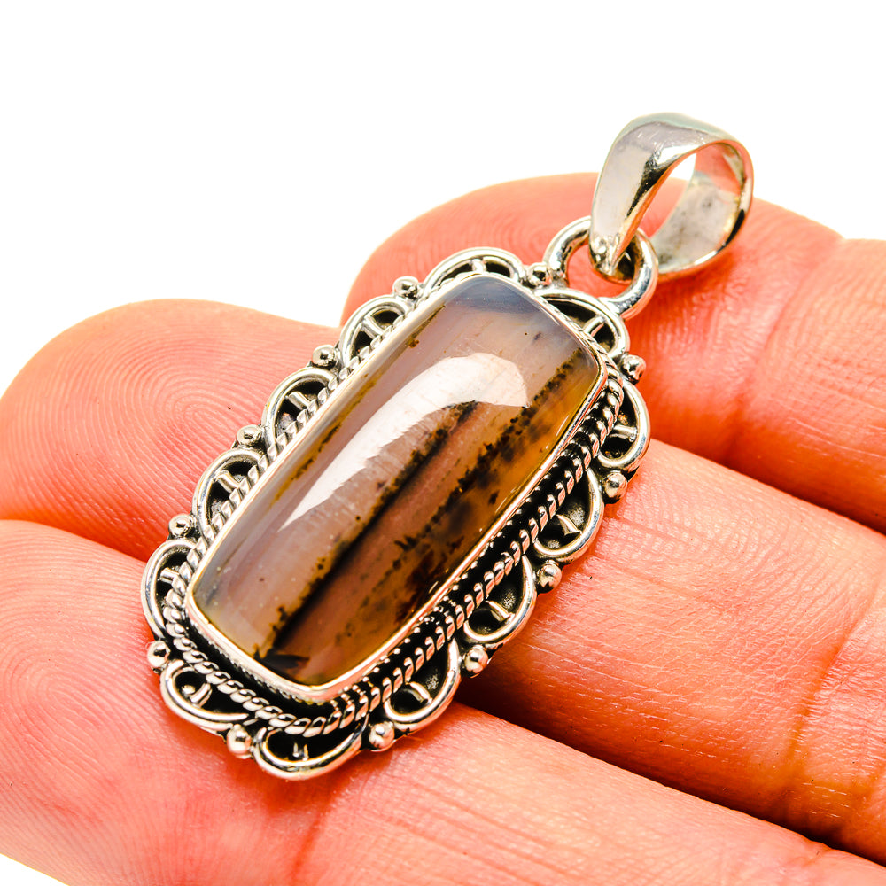 Montana Agate Pendants handcrafted by Ana Silver Co - PD755614