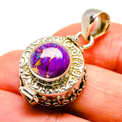 Purple Copper Composite Turquoise Pendants handcrafted by Ana Silver Co - PD755641