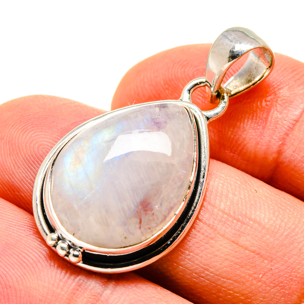 Rainbow Moonstone Pendants handcrafted by Ana Silver Co - PD755644