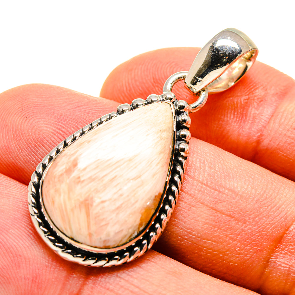 Scolecite Pendants handcrafted by Ana Silver Co - PD755646
