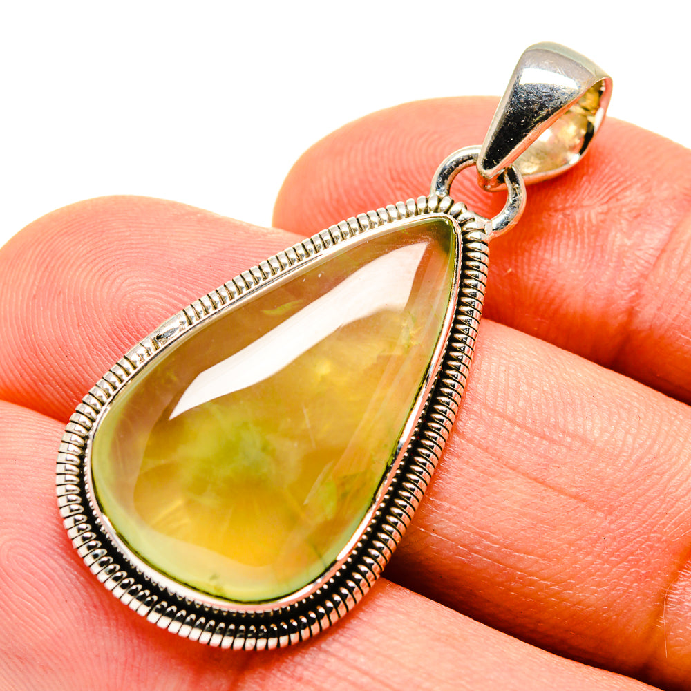 Prehnite Pendants handcrafted by Ana Silver Co - PD755664