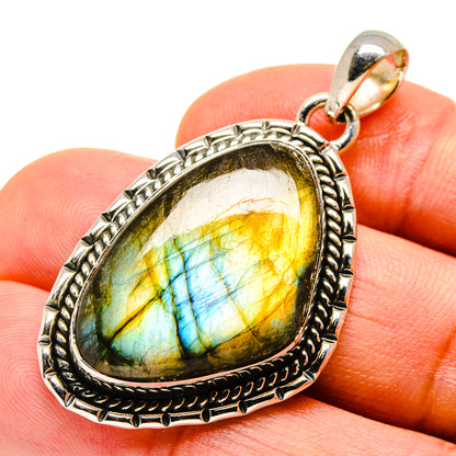 Labradorite Pendants handcrafted by Ana Silver Co - PD755665