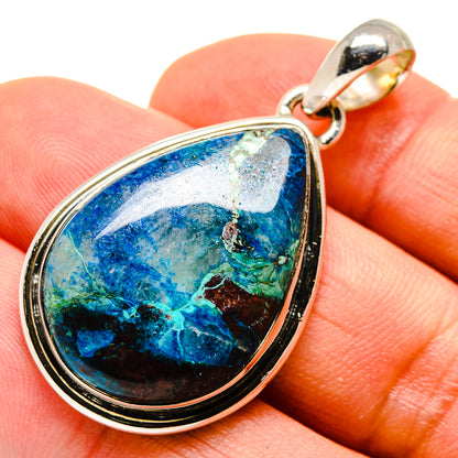 Chrysocolla In Quartz Pendants handcrafted by Ana Silver Co - PD755670