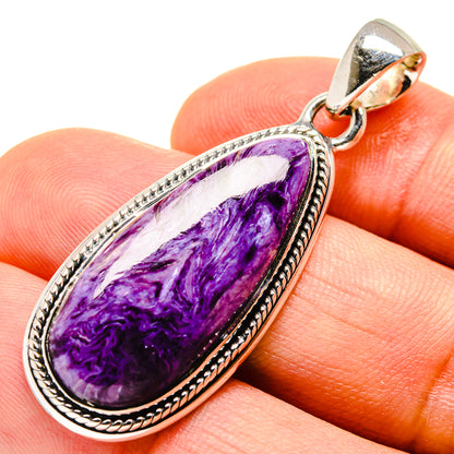 Charoite Pendants handcrafted by Ana Silver Co - PD755681