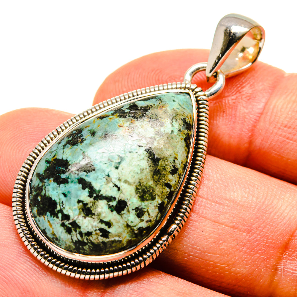 Tibetan Turquoise Pendants handcrafted by Ana Silver Co - PD755694