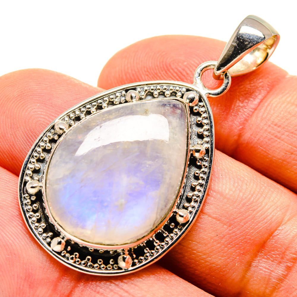 Rainbow Moonstone Pendants handcrafted by Ana Silver Co - PD755695