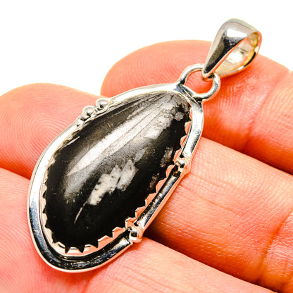 Chrysanthemum Stone Pendants handcrafted by Ana Silver Co - PD755696
