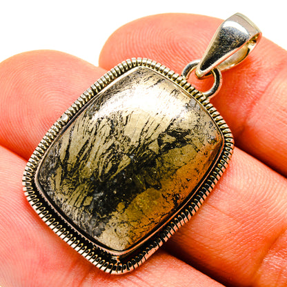 Pyrite Agate Pendants handcrafted by Ana Silver Co - PD755722