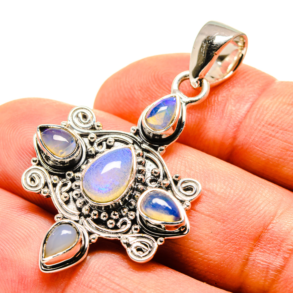 Ethiopian Opal Pendants handcrafted by Ana Silver Co - PD755732