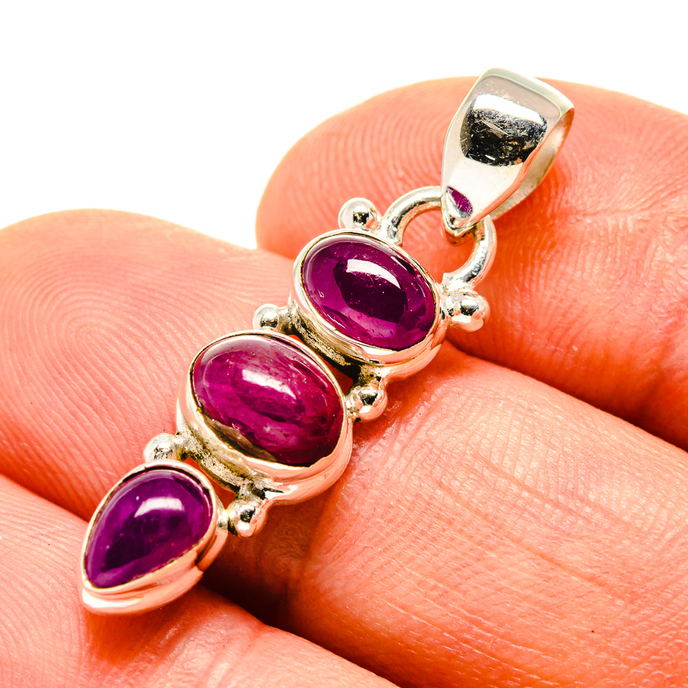 Pink Tourmaline Pendants handcrafted by Ana Silver Co - PD755734