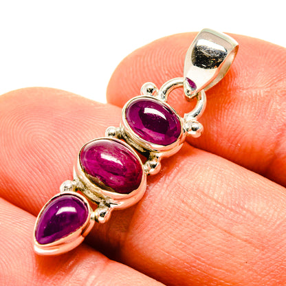 Pink Tourmaline Pendants handcrafted by Ana Silver Co - PD755734