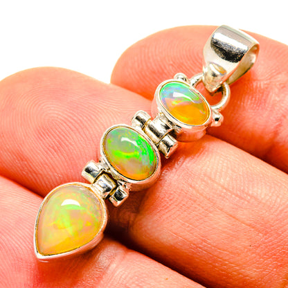 Ethiopian Opal Pendants handcrafted by Ana Silver Co - PD755735