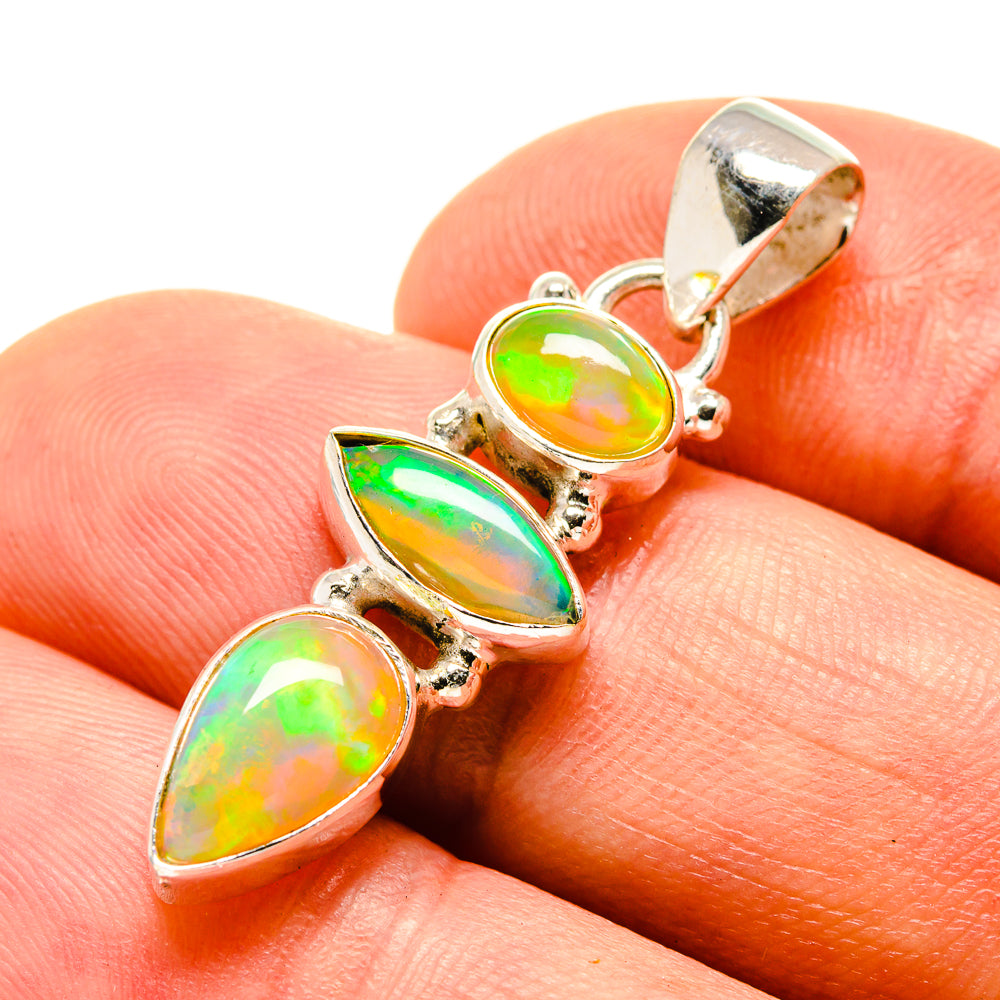 Ethiopian Opal Pendants handcrafted by Ana Silver Co - PD755736