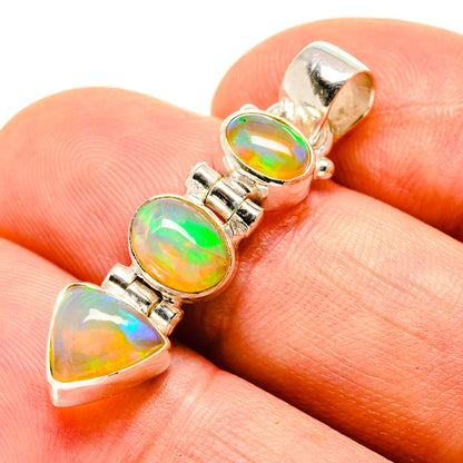 Ethiopian Opal Pendants handcrafted by Ana Silver Co - PD755737