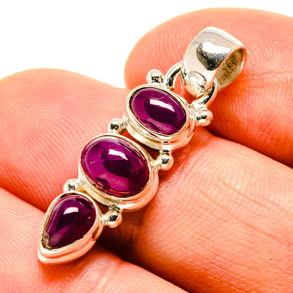 Pink Tourmaline Pendants handcrafted by Ana Silver Co - PD755738
