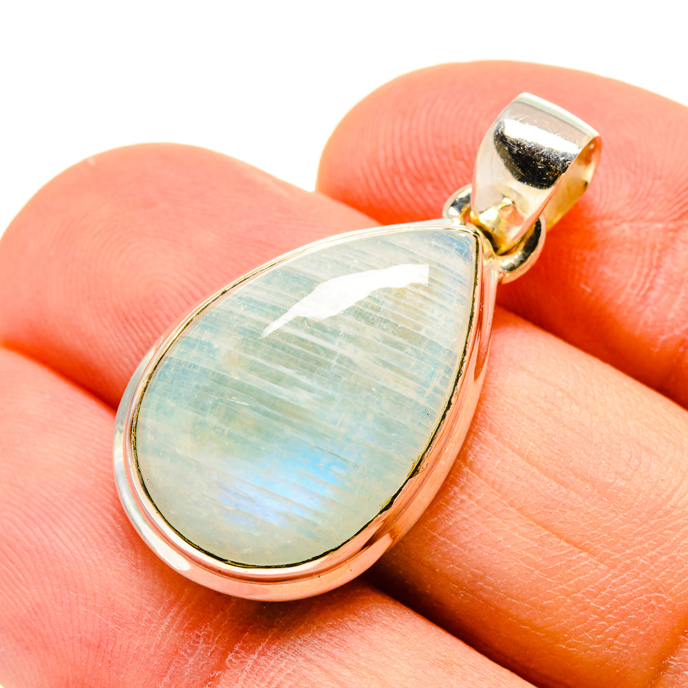 Rainbow Moonstone Pendants handcrafted by Ana Silver Co - PD755742