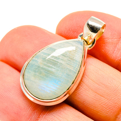 Rainbow Moonstone Pendants handcrafted by Ana Silver Co - PD755742