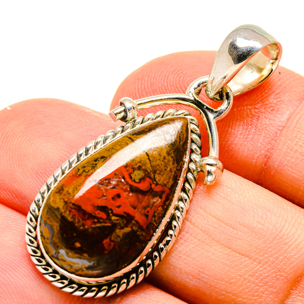 Moroccan Agate Pendants handcrafted by Ana Silver Co - PD755752