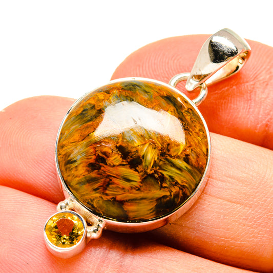 Golden Pietersite Pendants handcrafted by Ana Silver Co - PD755774