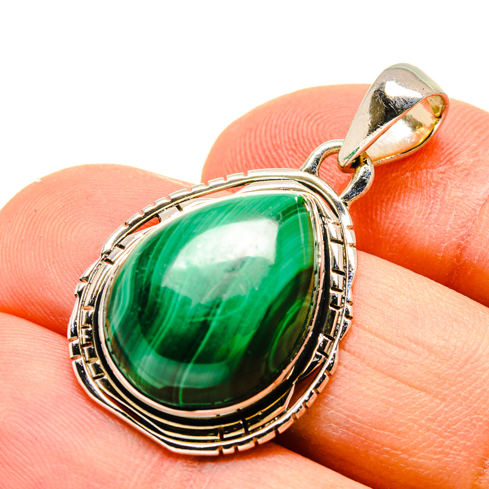 Malachite Pendants handcrafted by Ana Silver Co - PD755778
