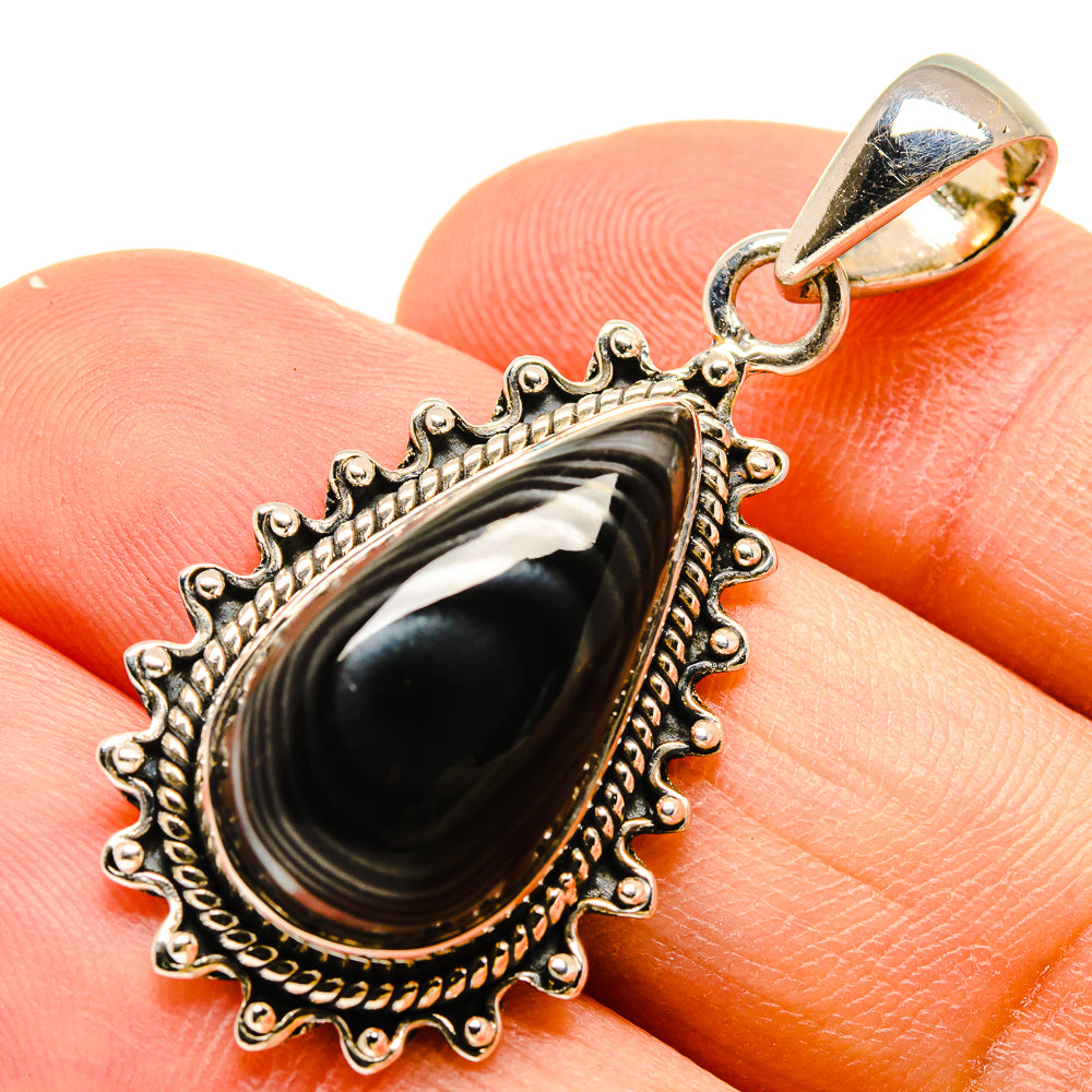 Psilomelane Pendants handcrafted by Ana Silver Co - PD755800