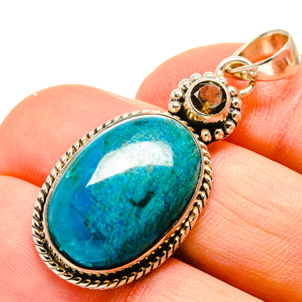 Chrysocolla Pendants handcrafted by Ana Silver Co - PD755804