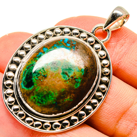 Chrysocolla Pendants handcrafted by Ana Silver Co - PD755811