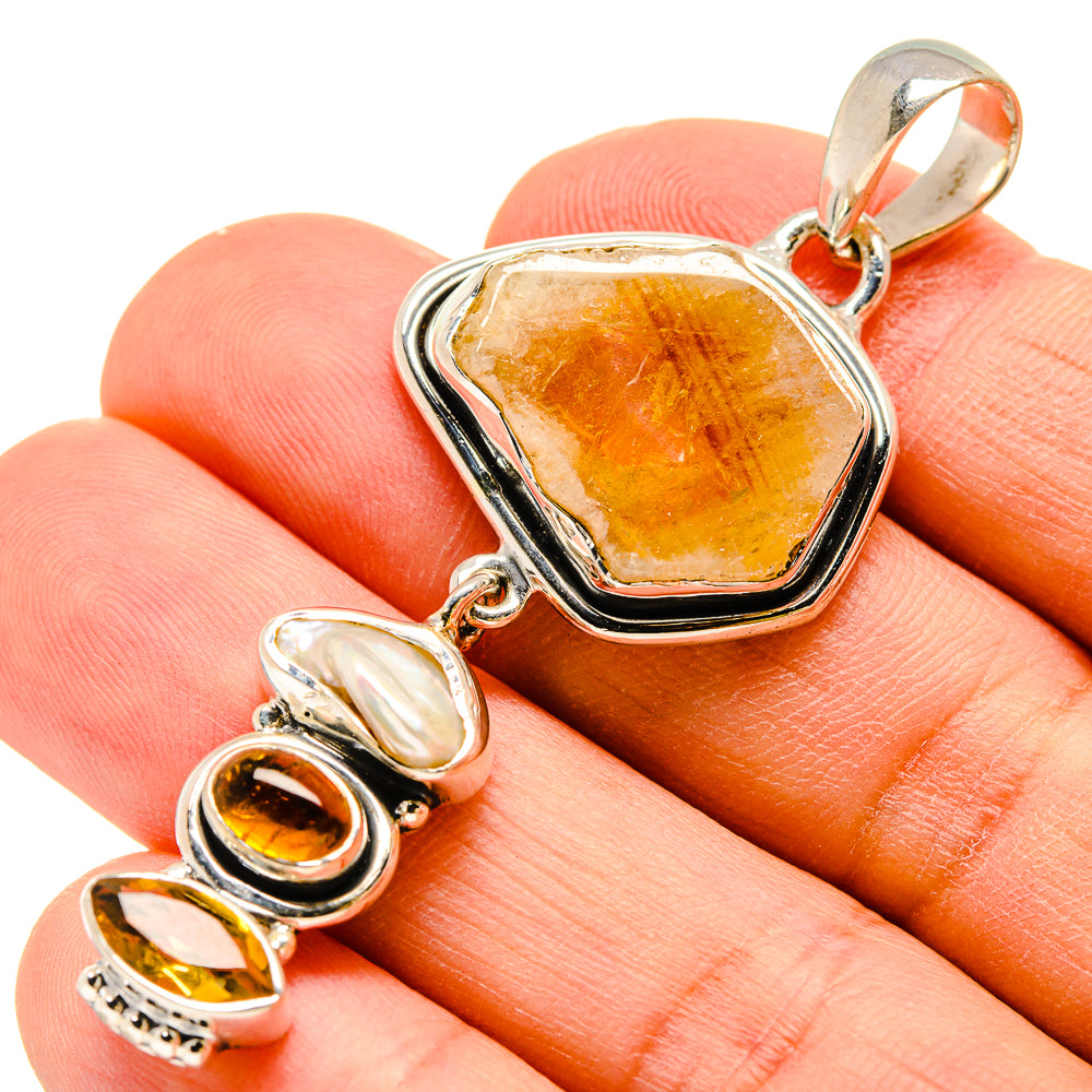 Citrine Pendants handcrafted by Ana Silver Co - PD755820