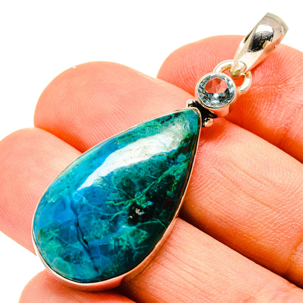 Chrysocolla Pendants handcrafted by Ana Silver Co - PD755823