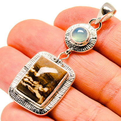 Peanut Wood Jasper Pendants handcrafted by Ana Silver Co - PD755825