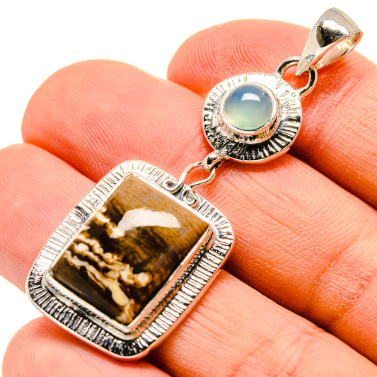 Peanut Wood Jasper Pendants handcrafted by Ana Silver Co - PD755825