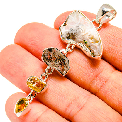 Geode Slice Pendants handcrafted by Ana Silver Co - PD755833
