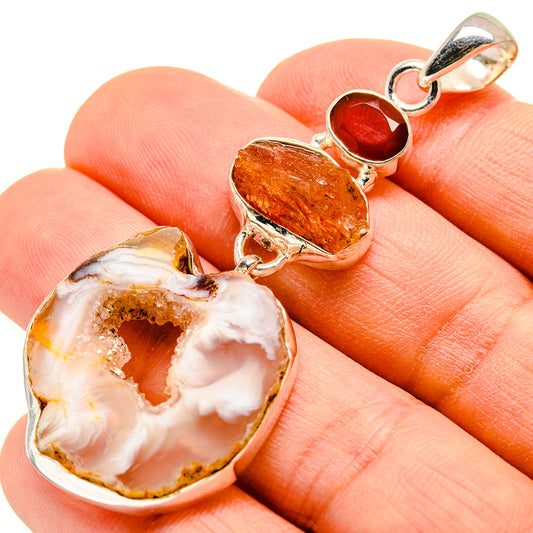 Geode Slice Pendants handcrafted by Ana Silver Co - PD755838