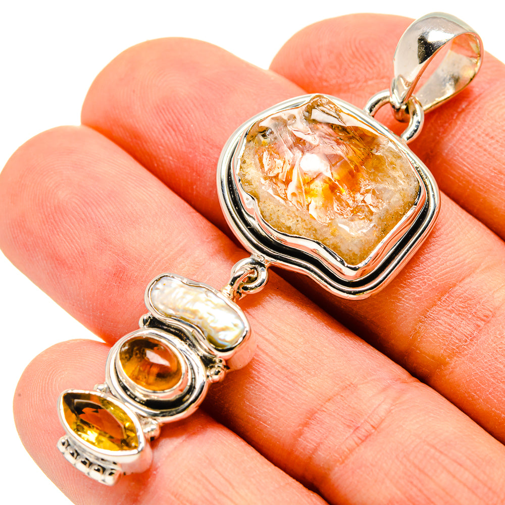 Citrine Pendants handcrafted by Ana Silver Co - PD755843