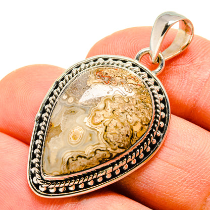 Laguna Lace Agate Pendants handcrafted by Ana Silver Co - PD755846