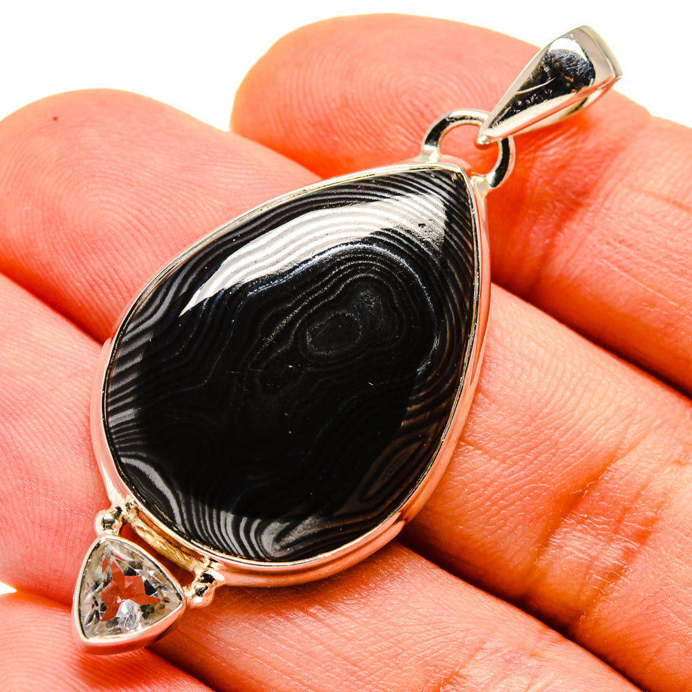 Psilomelane Pendants handcrafted by Ana Silver Co - PD755851