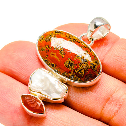 Moroccan Agate Pendants handcrafted by Ana Silver Co - PD755859
