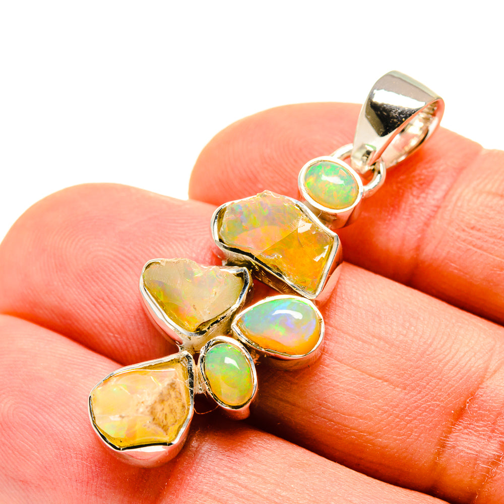 Ethiopian Opal Pendants handcrafted by Ana Silver Co - PD755861