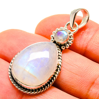 Rainbow Moonstone Pendants handcrafted by Ana Silver Co - PD755862