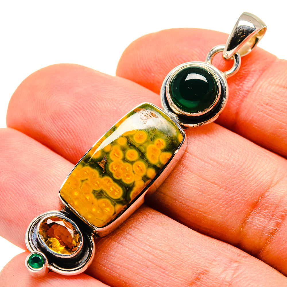 Ocean Jasper Pendants handcrafted by Ana Silver Co - PD755863
