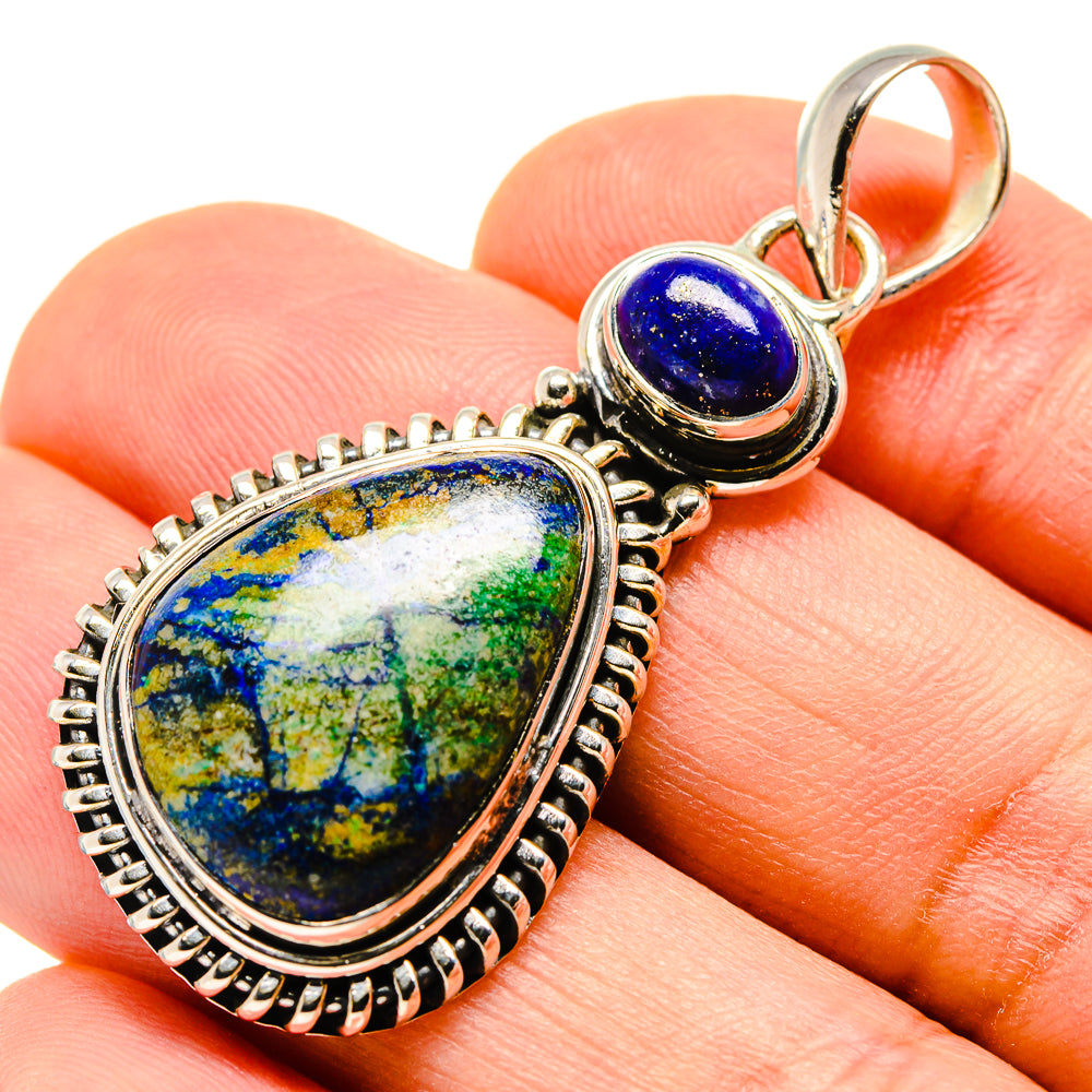 Azurite Pendants handcrafted by Ana Silver Co - PD755865