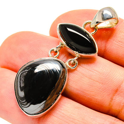 Psilomelane Pendants handcrafted by Ana Silver Co - PD755869