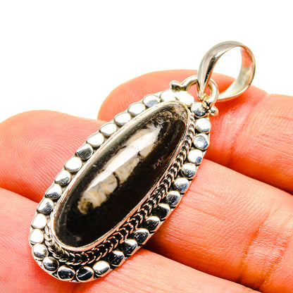 Orthoceras Fossil Pendants handcrafted by Ana Silver Co - PD755873