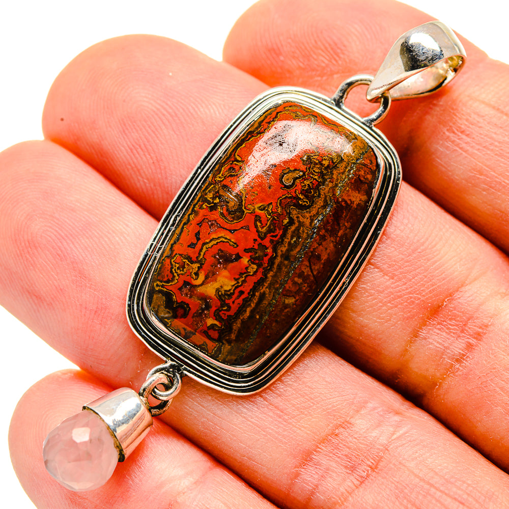 Moroccan Agate Pendants handcrafted by Ana Silver Co - PD755874