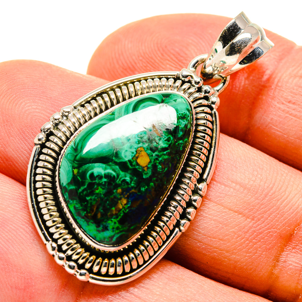 Chrysocolla Pendants handcrafted by Ana Silver Co - PD755876