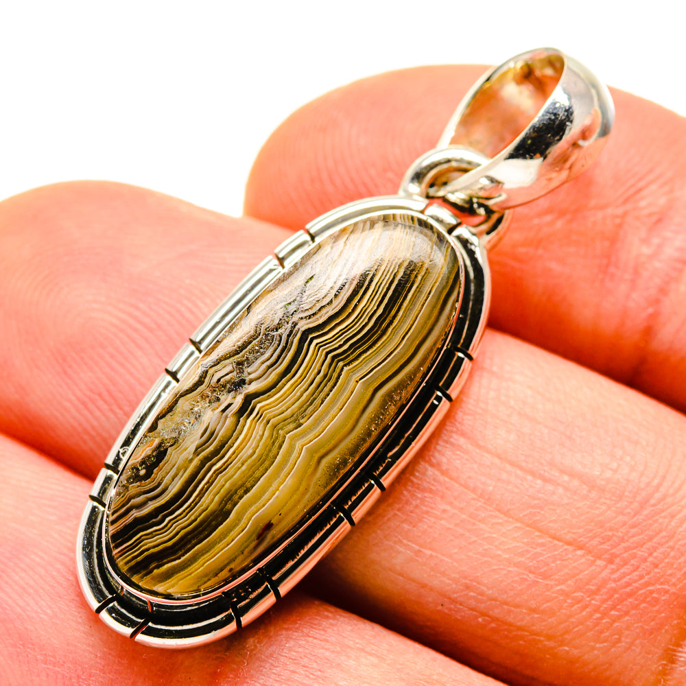 Laguna Lace Agate Pendants handcrafted by Ana Silver Co - PD755879