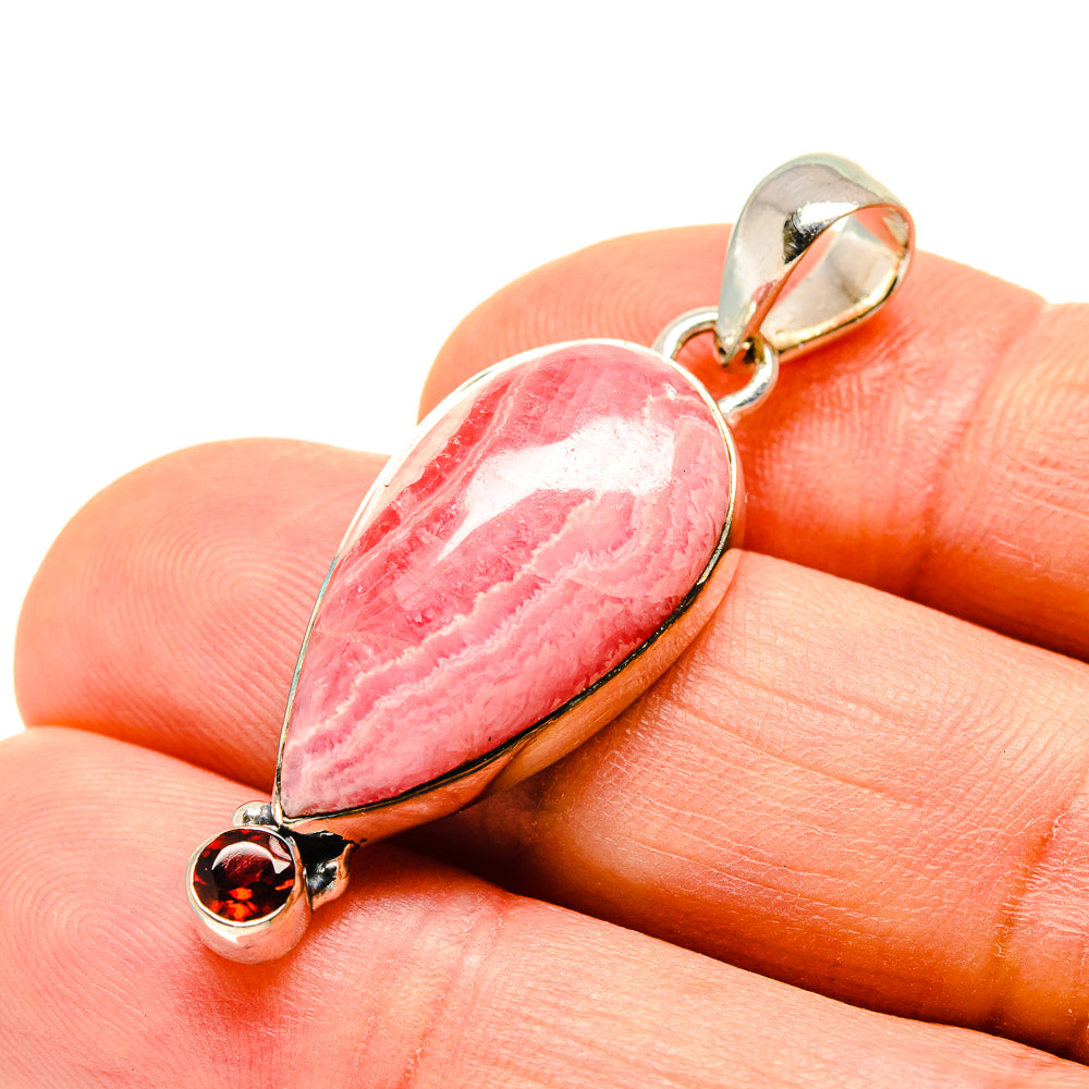 Rhodochrosite Pendants handcrafted by Ana Silver Co - PD755893