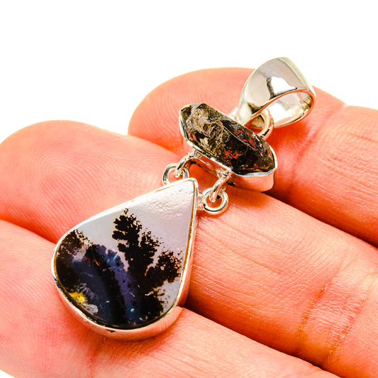 Scenic Dendritic Agate Pendants handcrafted by Ana Silver Co - PD755908