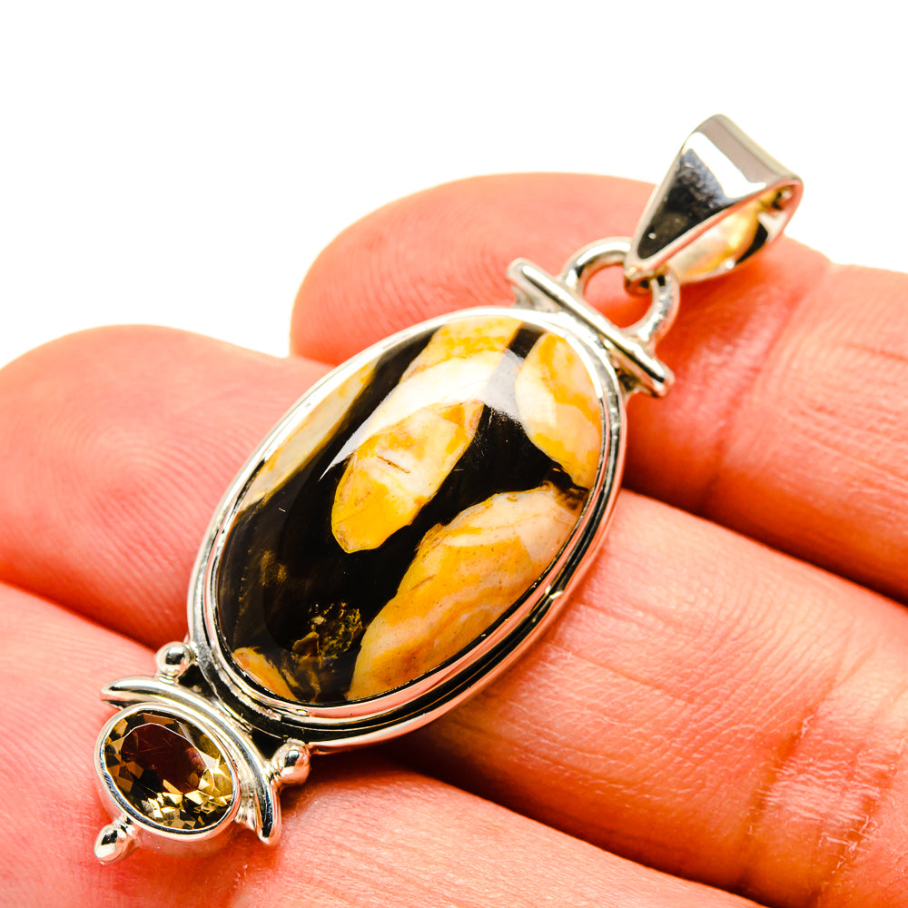 Peanut Wood Jasper Pendants handcrafted by Ana Silver Co - PD755913