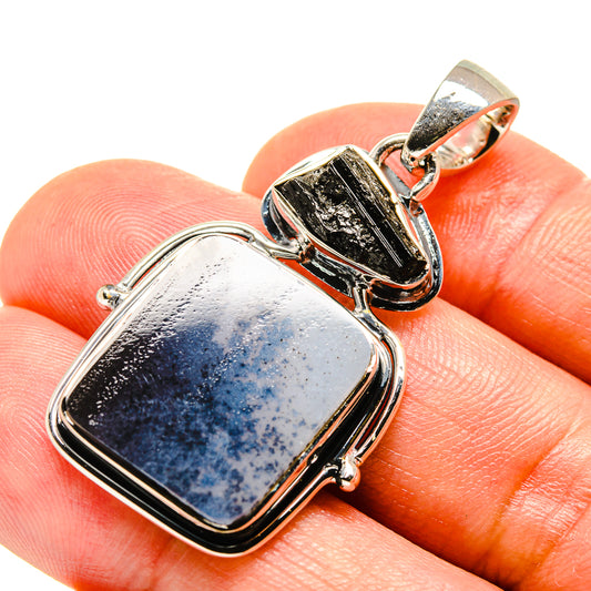 Scenic Dendritic Agate Pendants handcrafted by Ana Silver Co - PD755924
